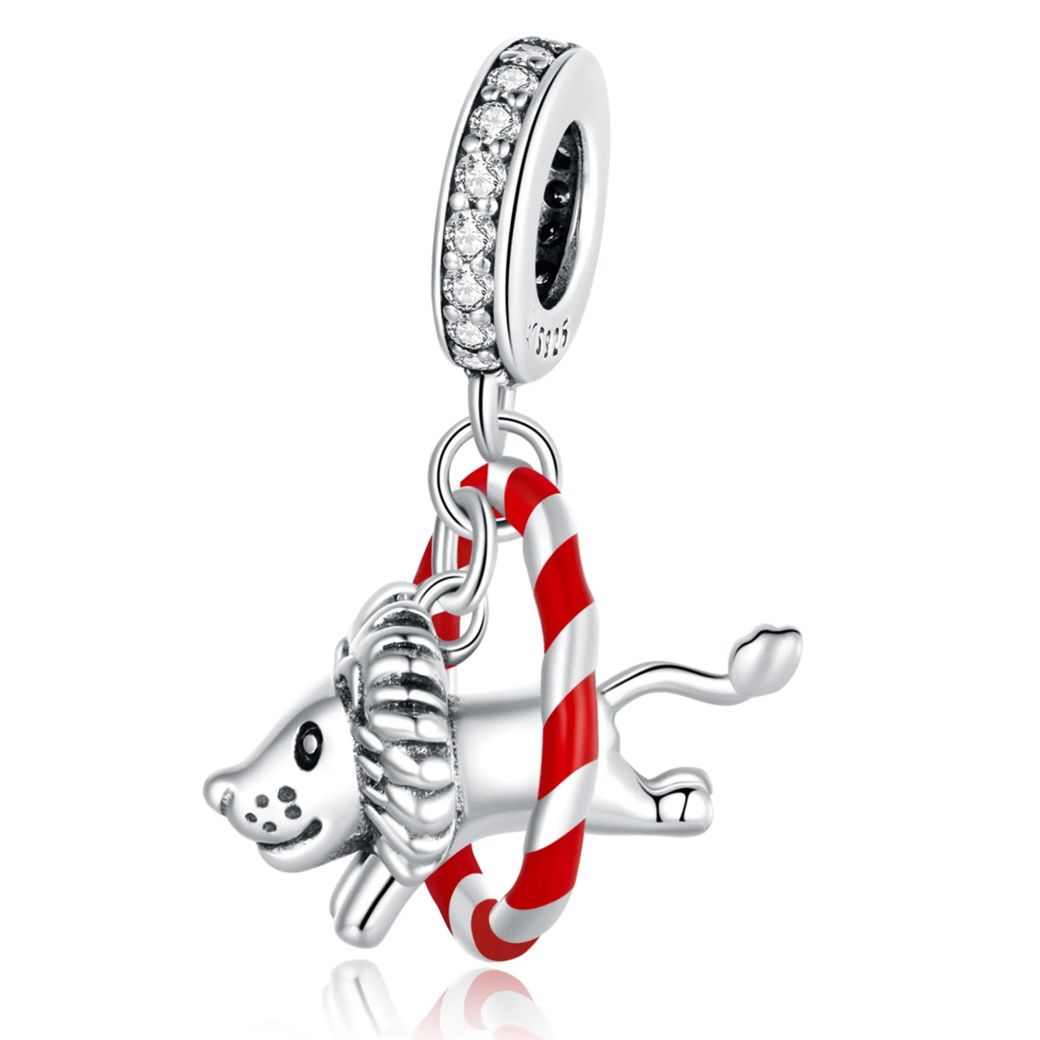 Srebrna zawieszka lew z cyrku koralik srebro 925 beads