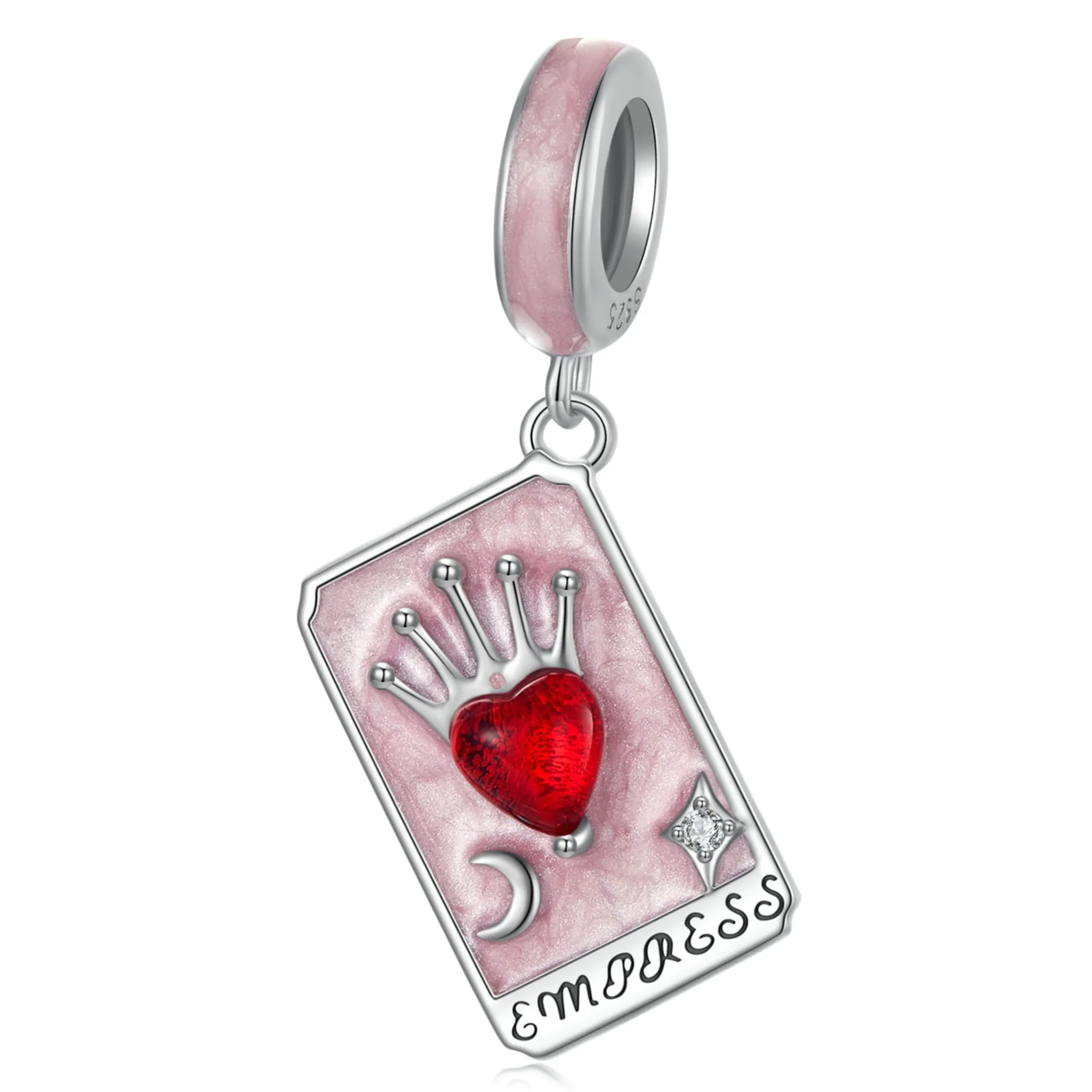Karta Tarota CESARZOWA charms srebro 925 zawieszka do bransoletki