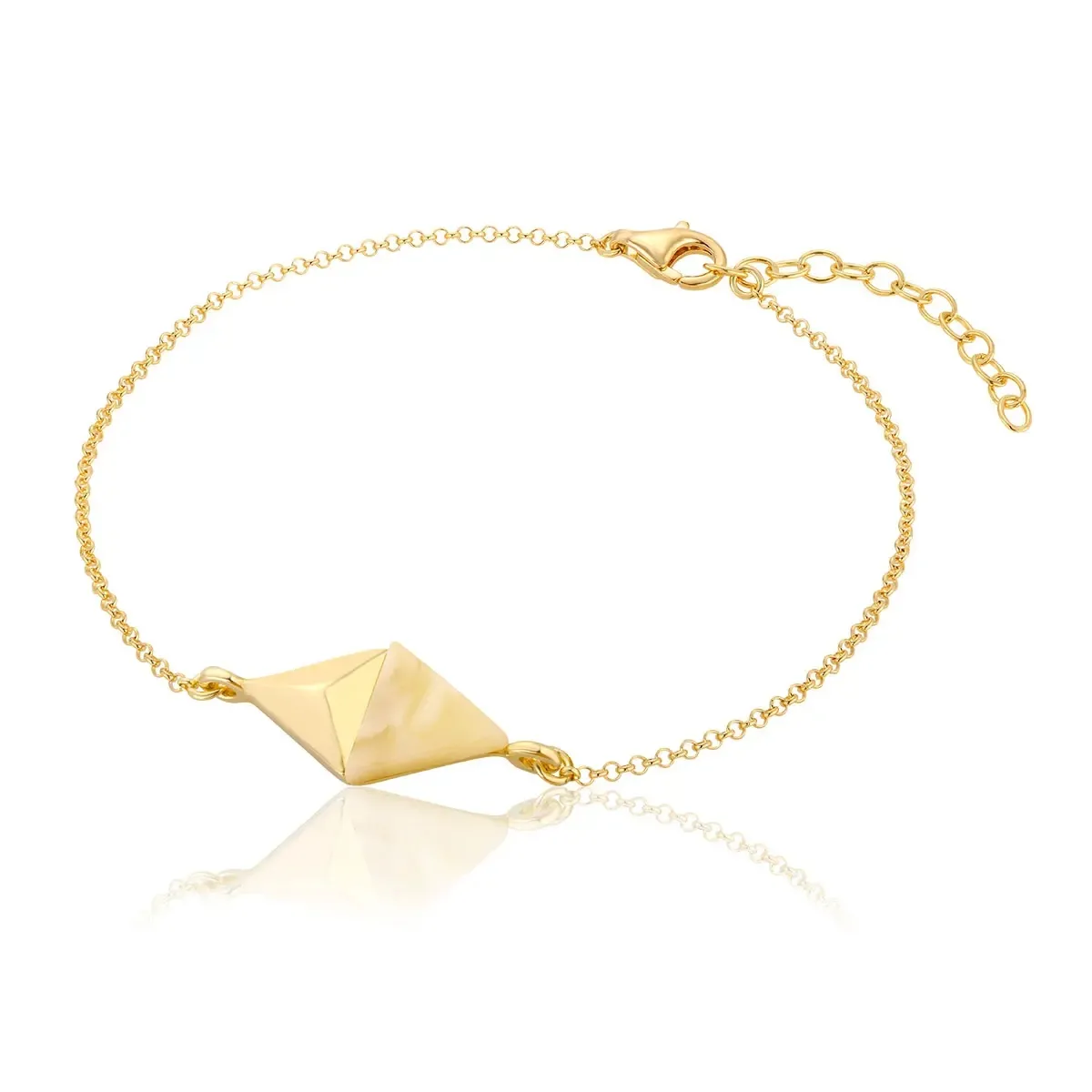 Bransoletka srebrna pozłacana z mlecznym bursztynem Twins