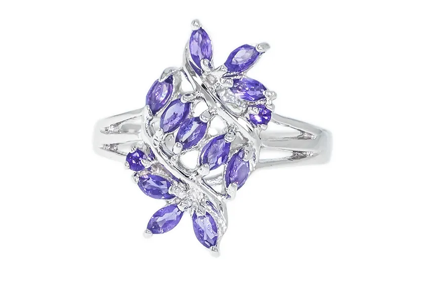 Srebrny pierścionek z ametystem