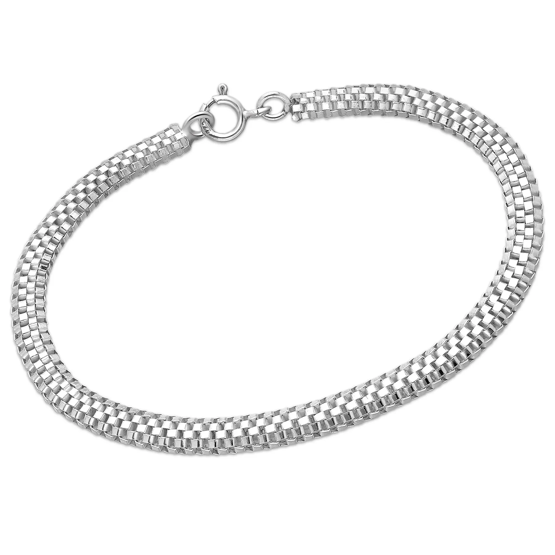 Efektowna srebrna bransoletka