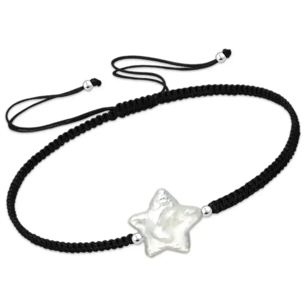 Bransoletka z perłą guzikową