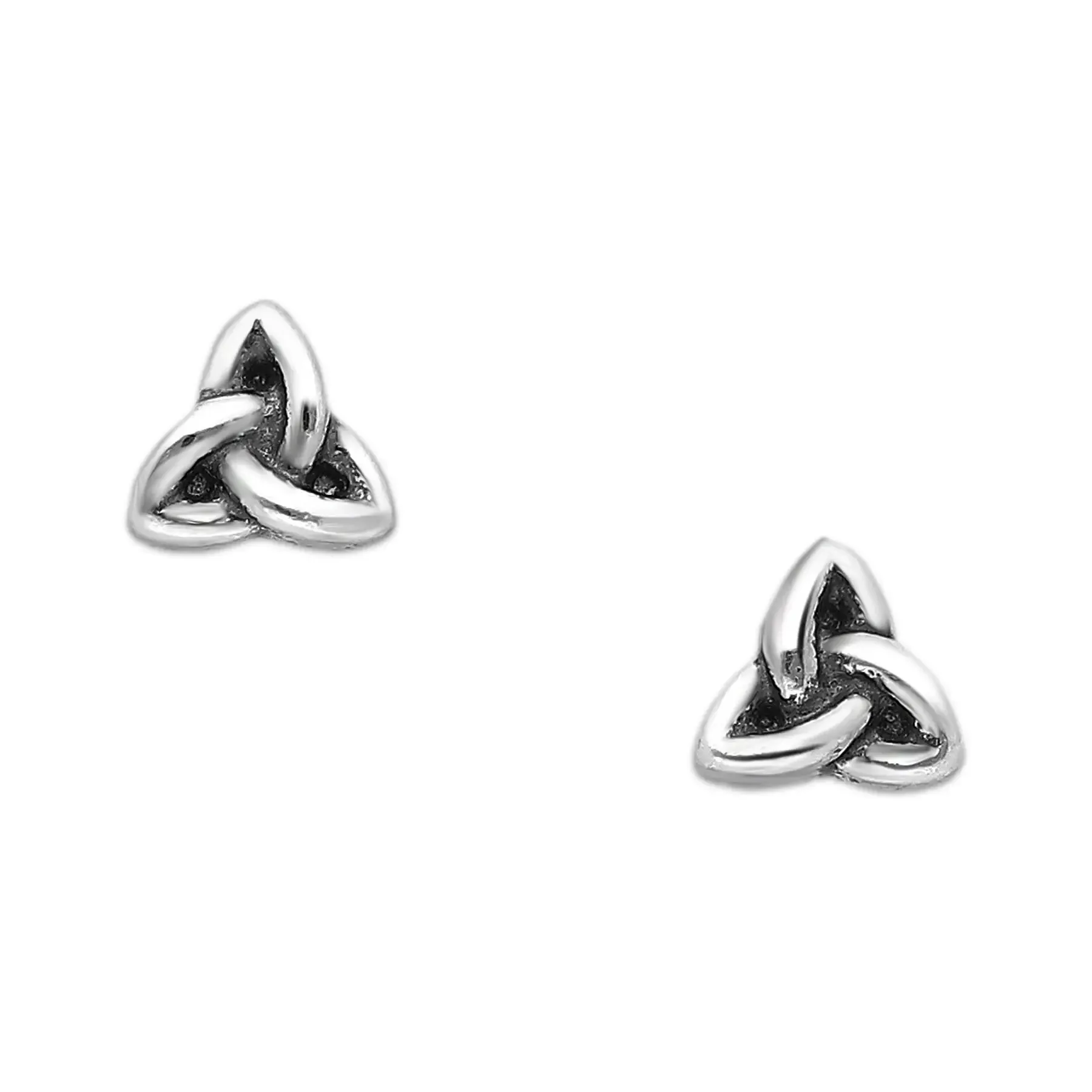 Srebrne kolczyki z celtyckim Trójkątem Celtyckim