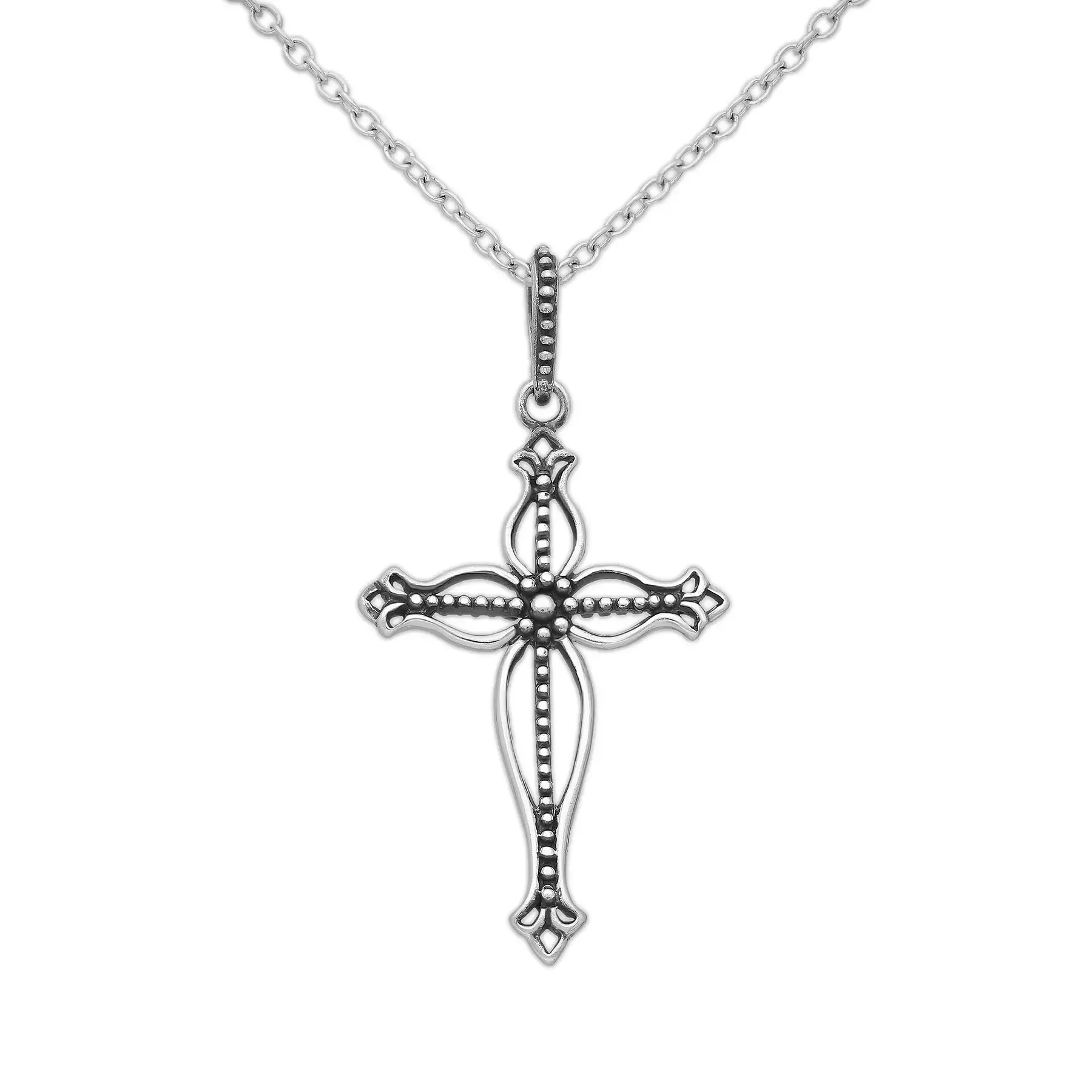 Srebrny wisiorek Krzyż