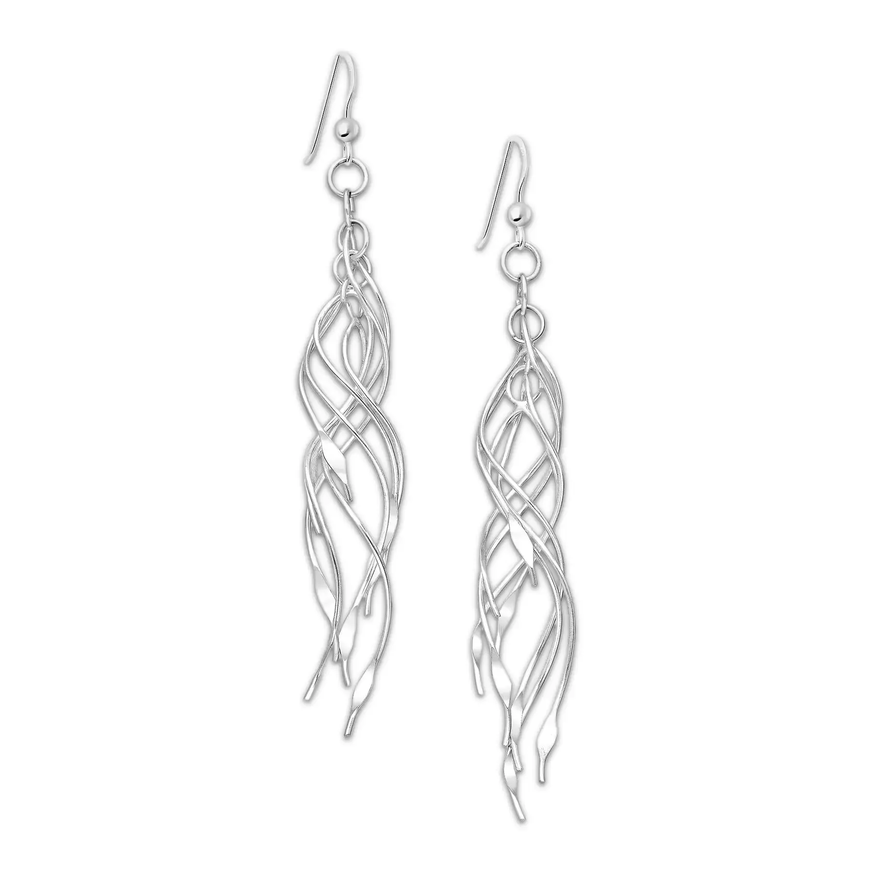 Długie Srebrne kolczyki