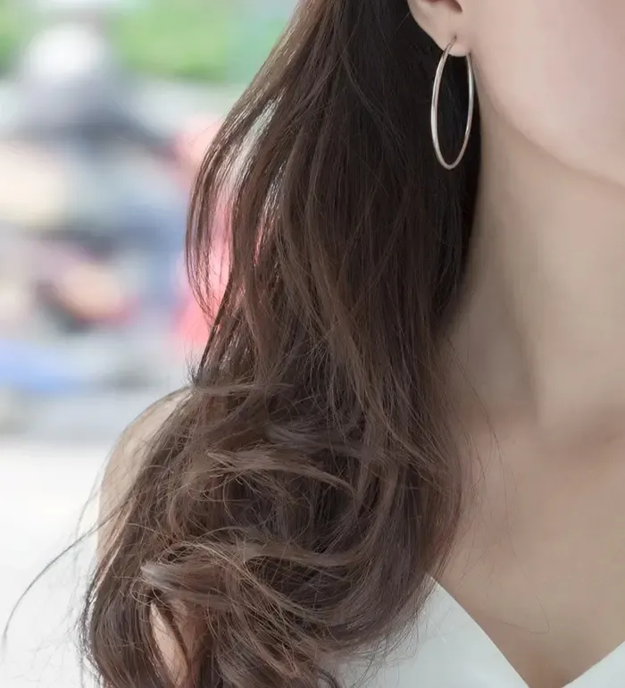 Srebrne kolczyki koła