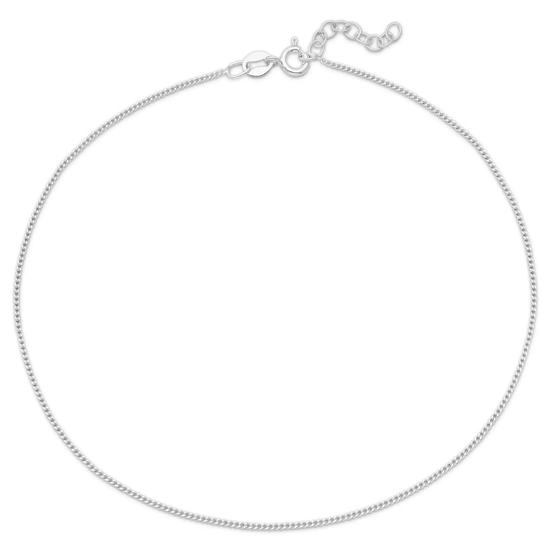 Srebrna bransoletka na kostkę - od 25 cm do 27,5 cm – możliwość regulacji