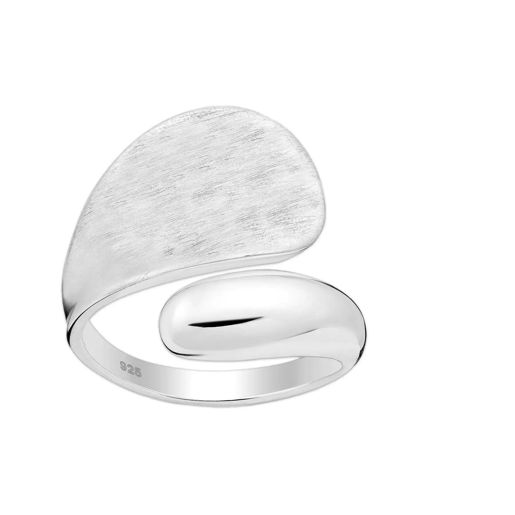 Efektowny srebrny pierścionek - Europa 17, US 8