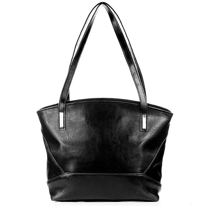 Torebka skórzana damska DAN-A T286 czarna