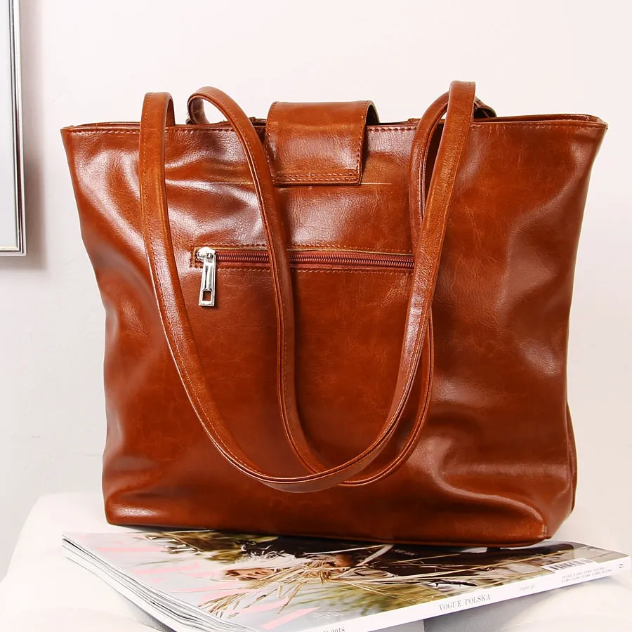 Torebka skórzana damska na ramię camel DAN-A T363