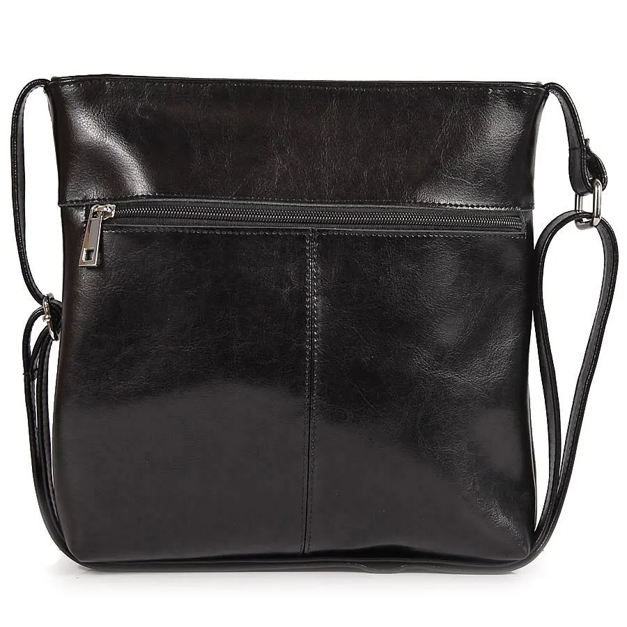 Skórzana listonoszka DAN-A T400 czarna