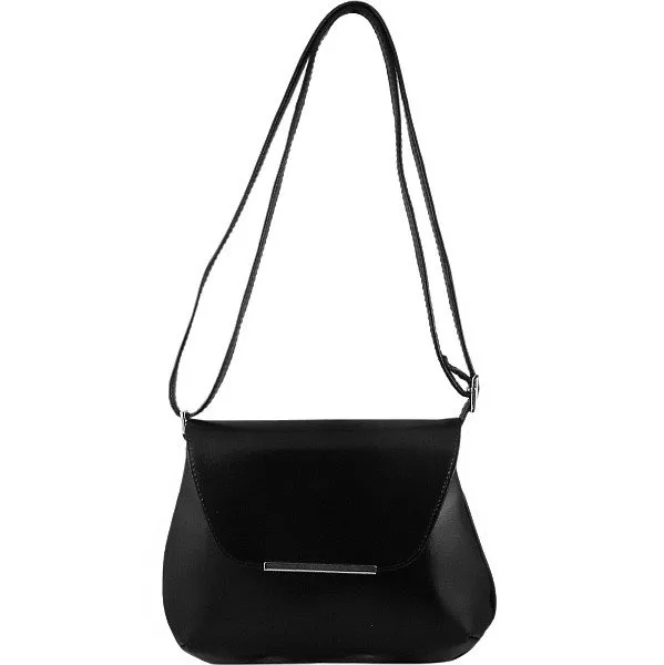 Torebka skórzana damska listonoszka DAN-A T81 czarna