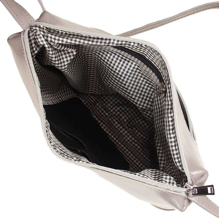 Listonoszka skórzana DAN-A T410 szara