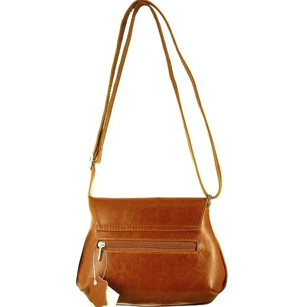 Torebka skórzana damska listonoszka DAN-A T81 camel