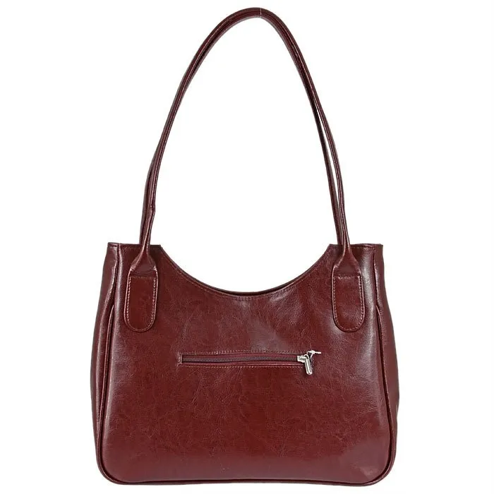 Torebka skórzana damska DAN-A T160 koniakowa