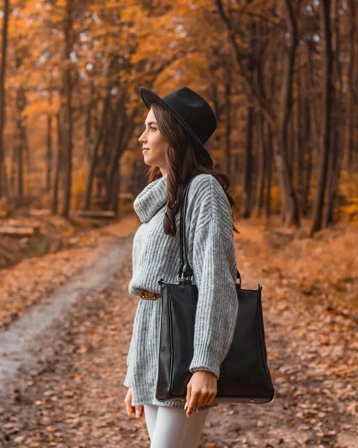 Torebka skórzana damska DAN-A T177 czarna