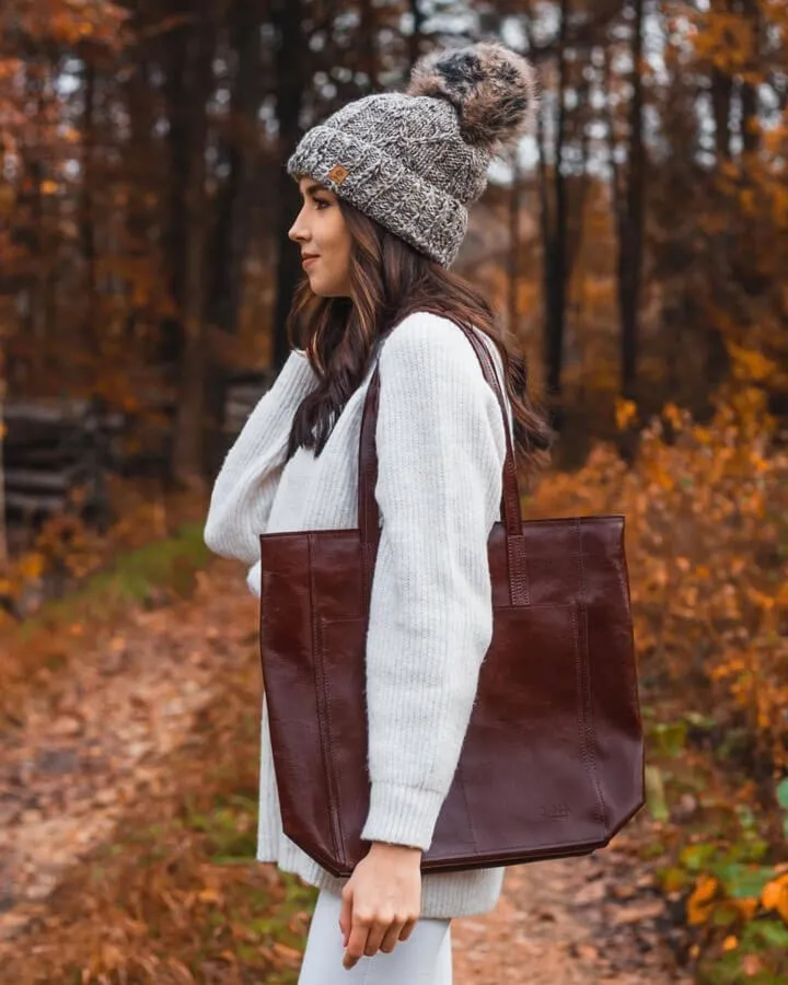 Skórzana torebka DAN-A T379 koniak