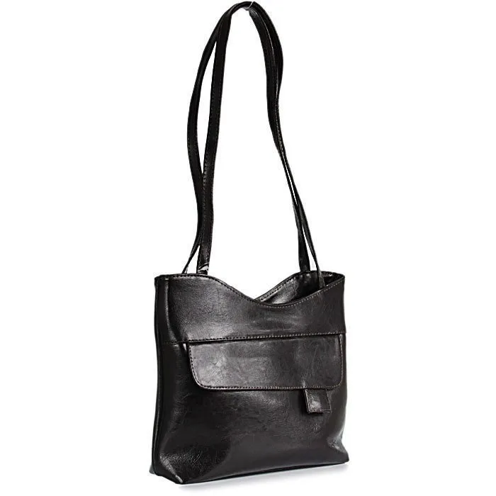 Torebka skórzana damska DAN-A T180 czekoladowa