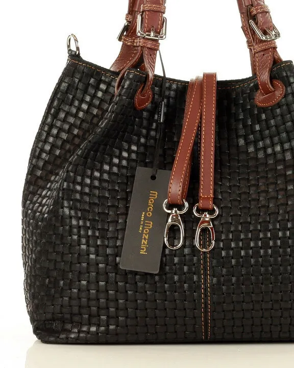 Torebka damska czarna MARCO MAZZINI s147a