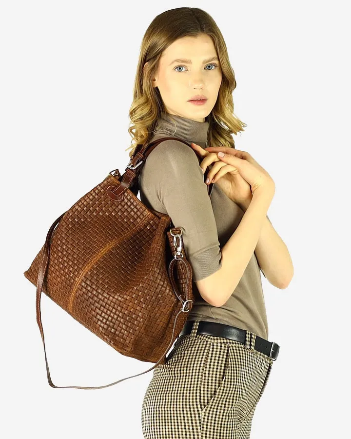 Torebka damska brązowa MARCO MAZZINI s147d