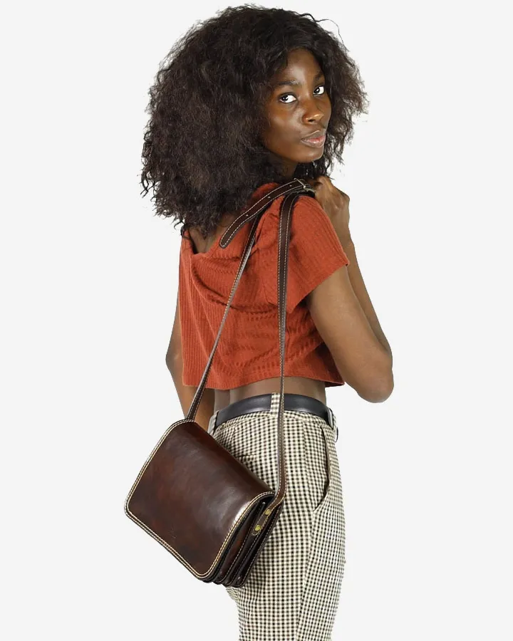 Torebka damska brązowa MARCO MAZZINI L178e