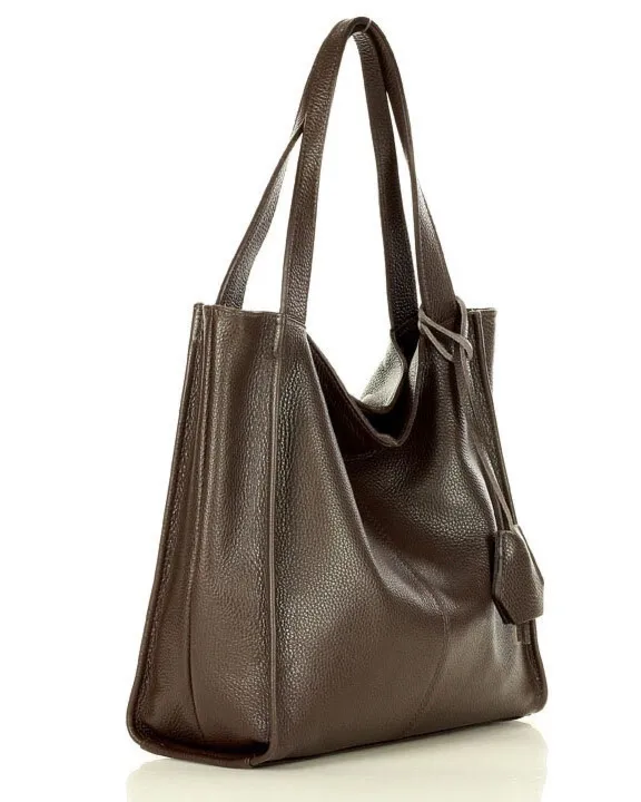 Shopper bag MARCO MAZZINI c. brązowy s139L