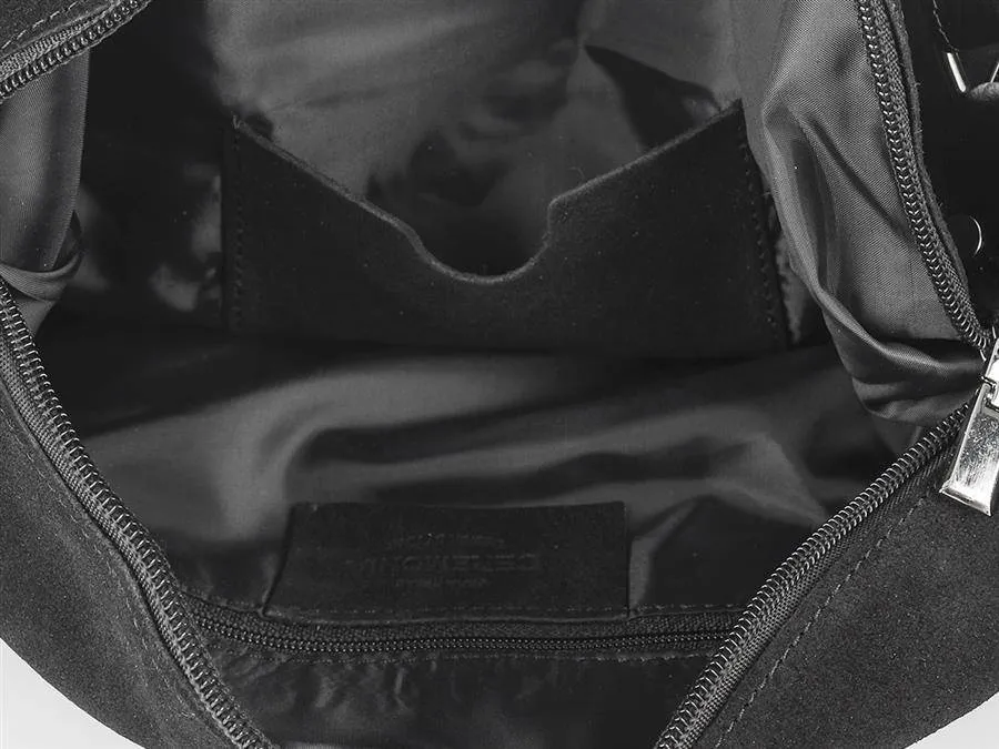 Torebka plecak 2w1 Vera Pelle czarna U18