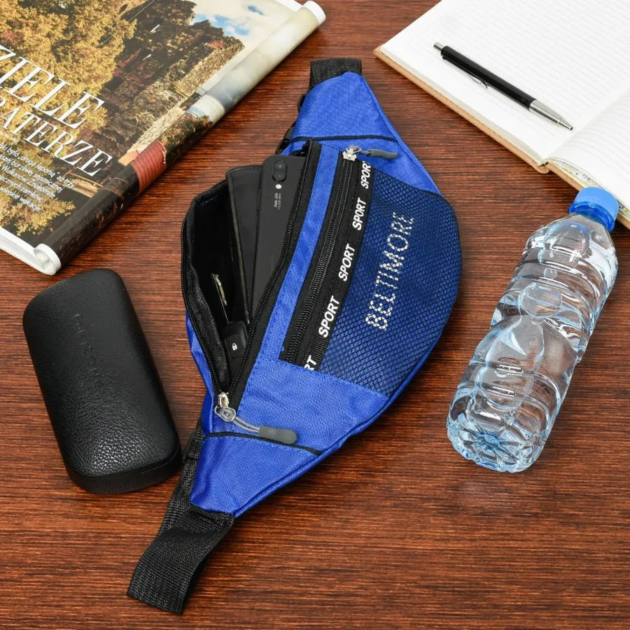 Saszetka sportowa nerka niebieska Beltimore B93