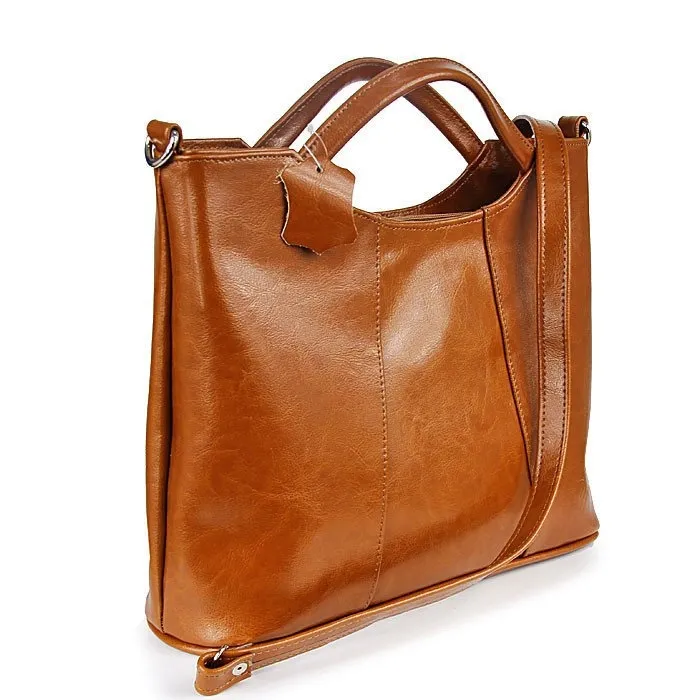 Torebka skórzana damska aktówka DAN-A T105 camel