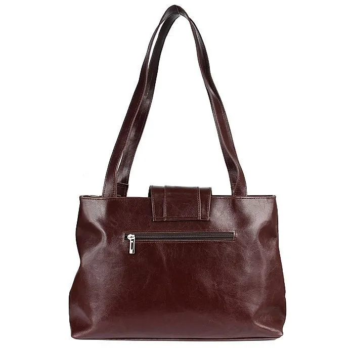 Torebka skórzana damska DAN-A T50 koniakowa