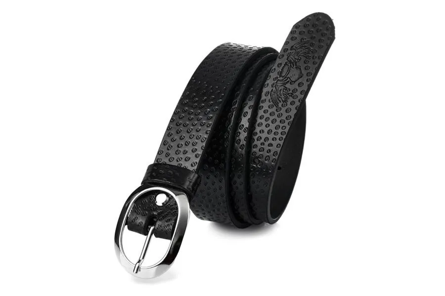 Pasek damski Beltimore U55 czarny r.80-95 cm