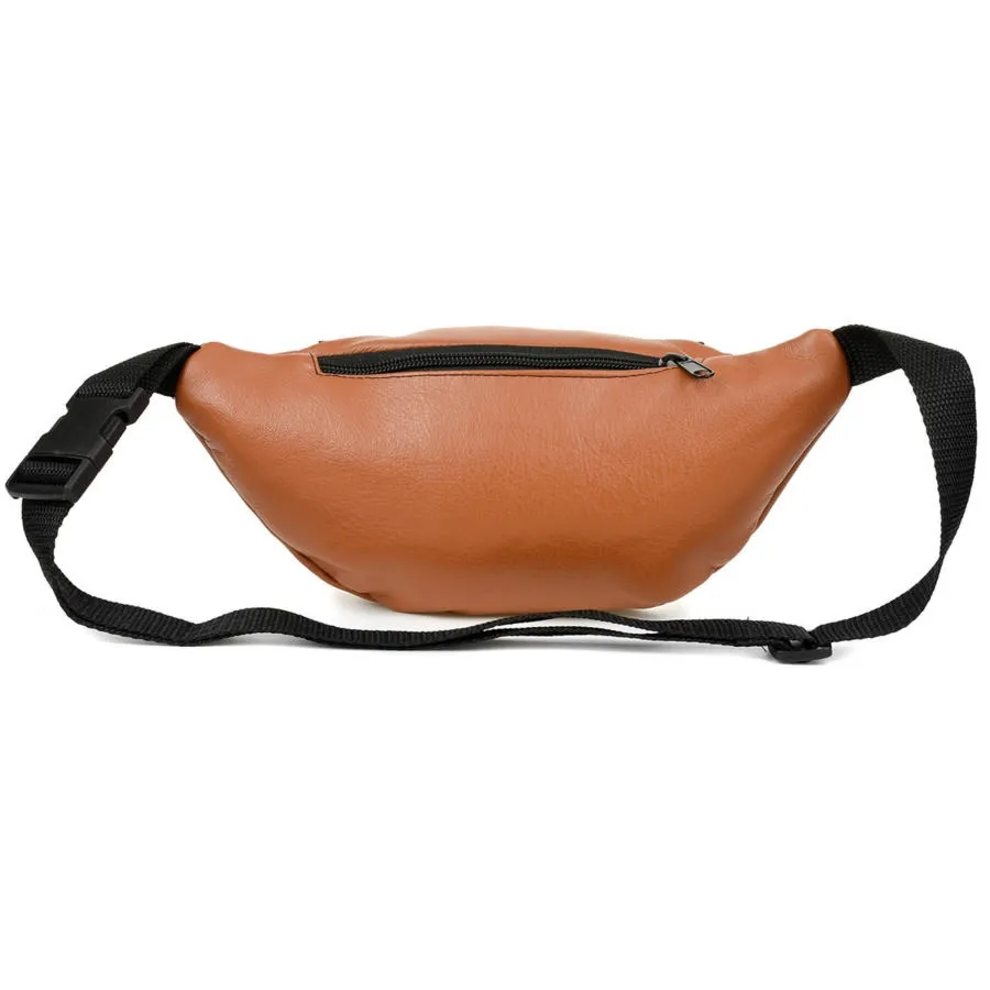 Saszetka nerka skórzana camelowa BELTIMORE F40