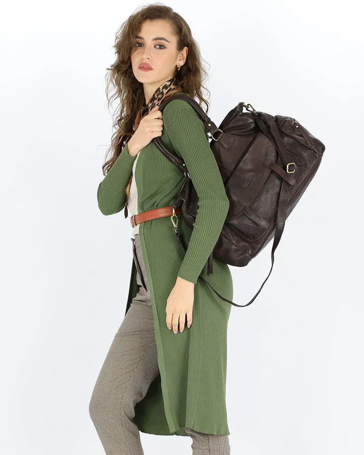 Duża torba c. brązowa caffe MARCO MAZZINI vs113c