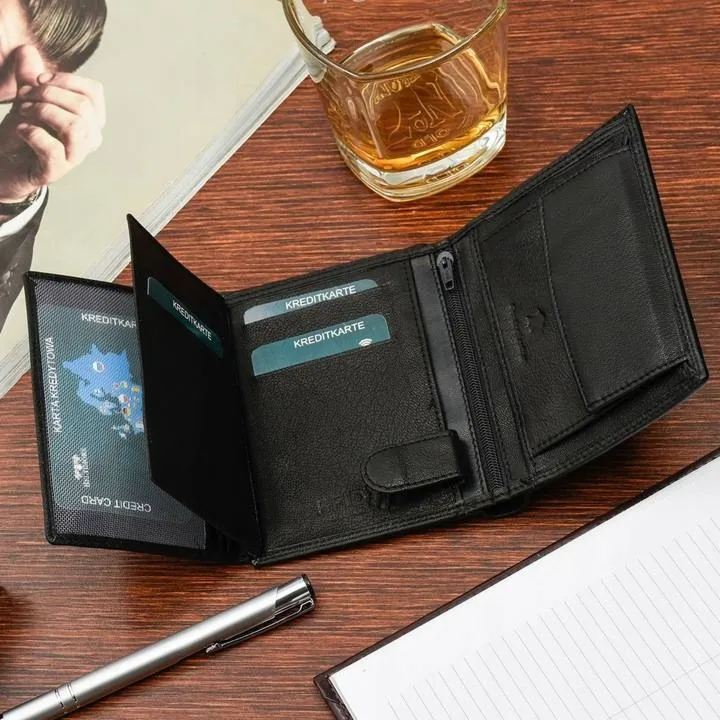 Portfel męski czarny Beltimore K44