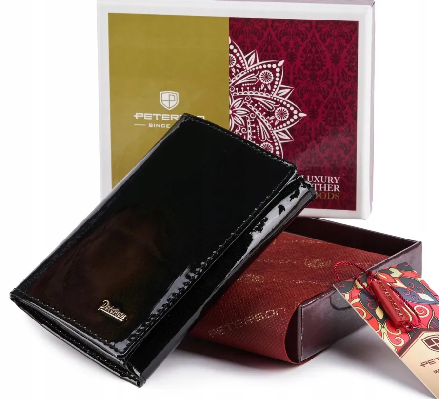 Etui na dokumenty bez zapięcia czarne Peterson PTN BC-01-BLACK