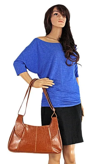 Torebka skórzana damska listonoszka DAN-A T101 camel