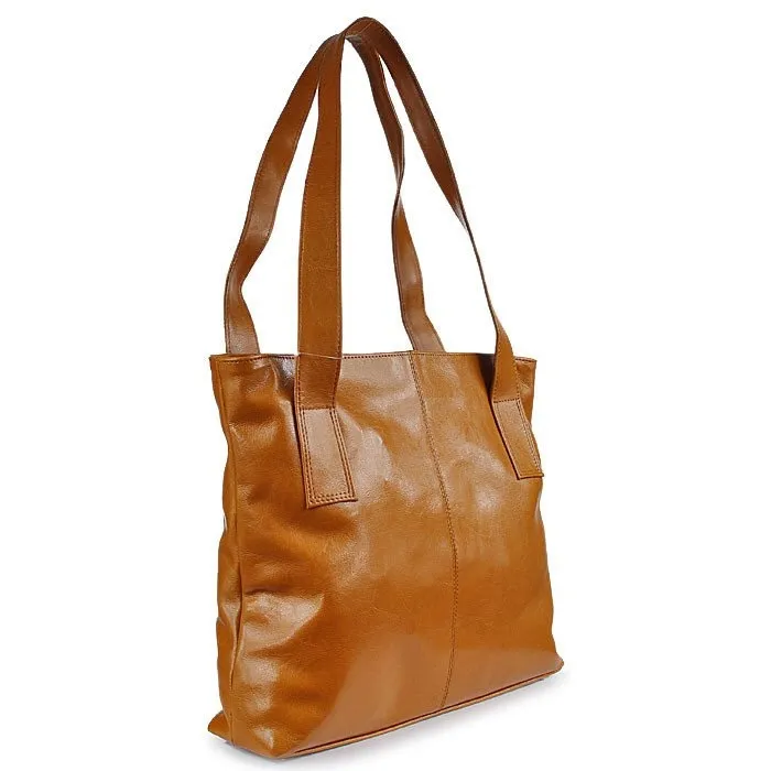 Torebka skórzana damska DAN-A T222 camel