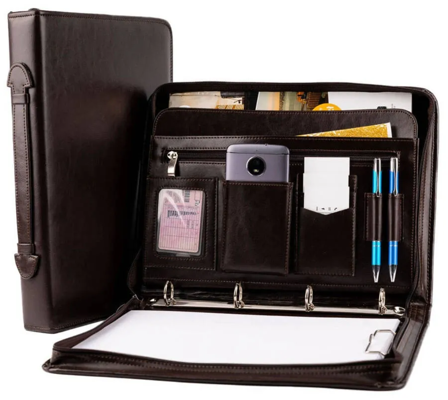 Męska aktówka A4 TIZANO BW01 czekolada