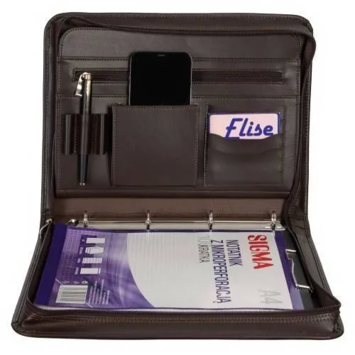 Aktówka biwuar A4 TIZANO BW05 czekolada