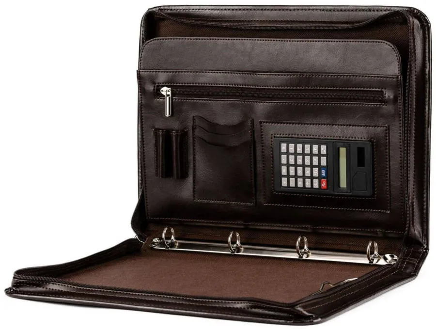 Organizer, biwuar z kalkulatorem A4 TIZANO BW02 czekoladowy
