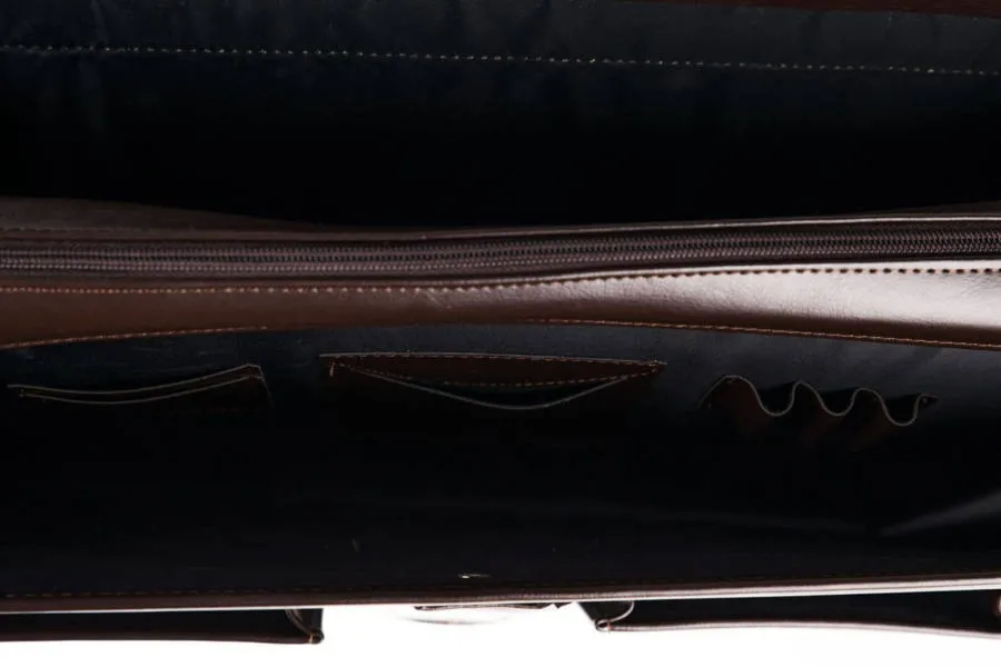 Duża teczka męska TIZANO T02 czekolada