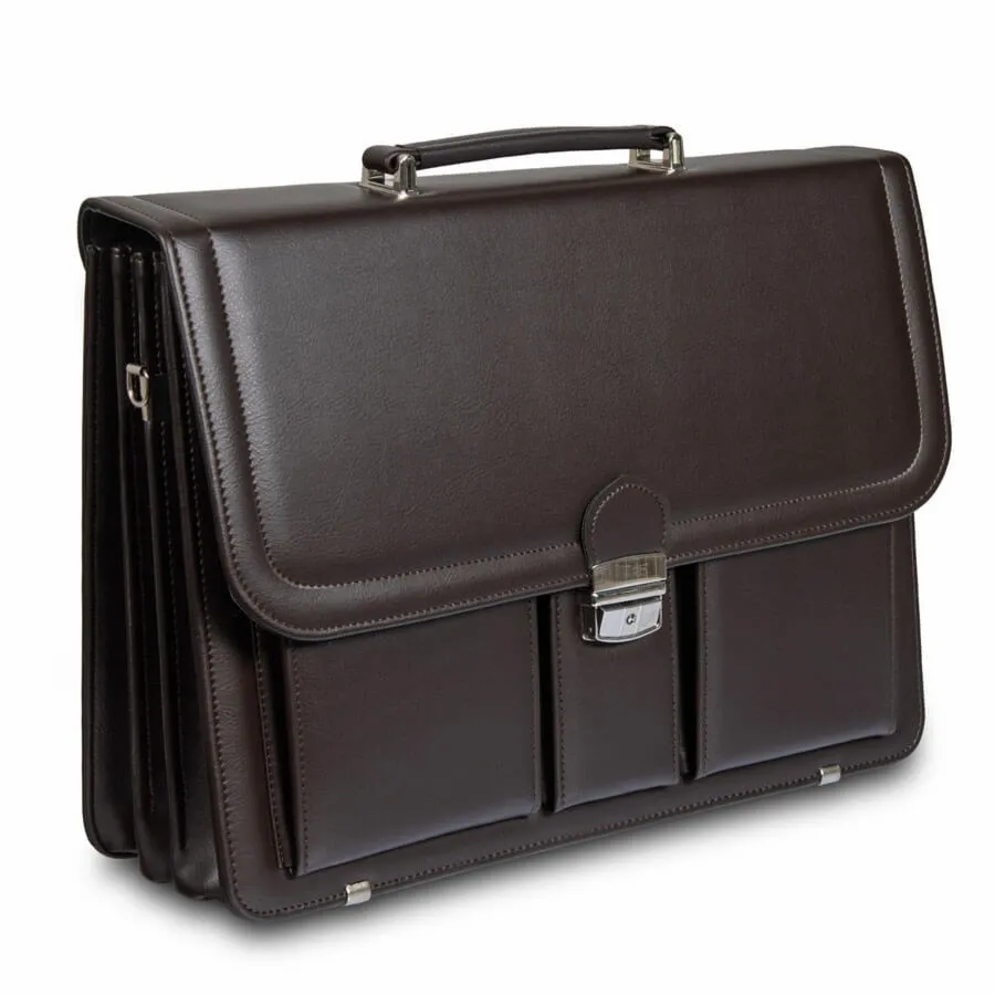 Aktówka męska TIZANO T03 czekolada