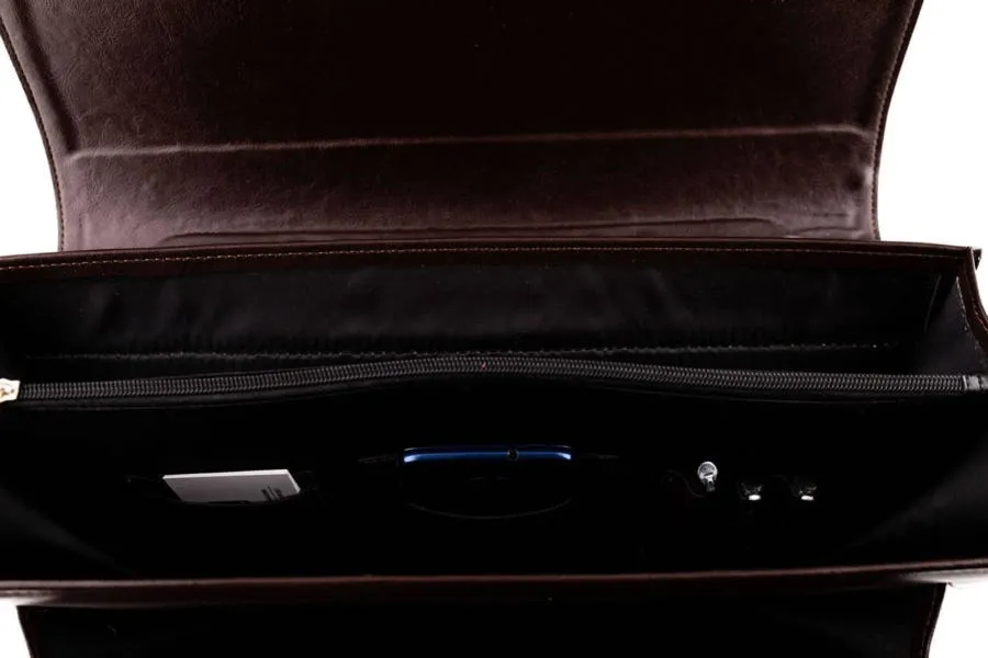 Aktówka męska TIZANO T09 czekolada