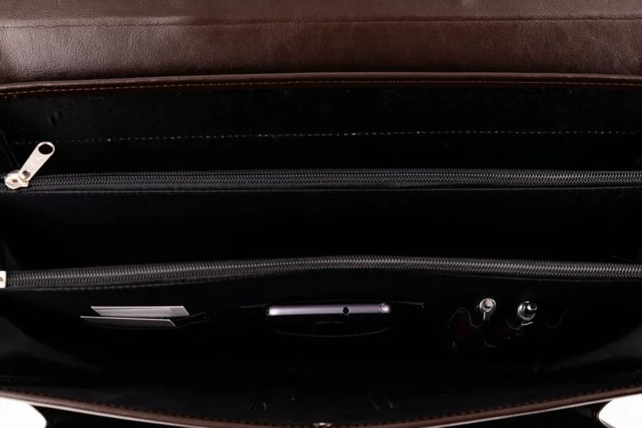 Teczka męska do pracy TIZANO T10 czekolada