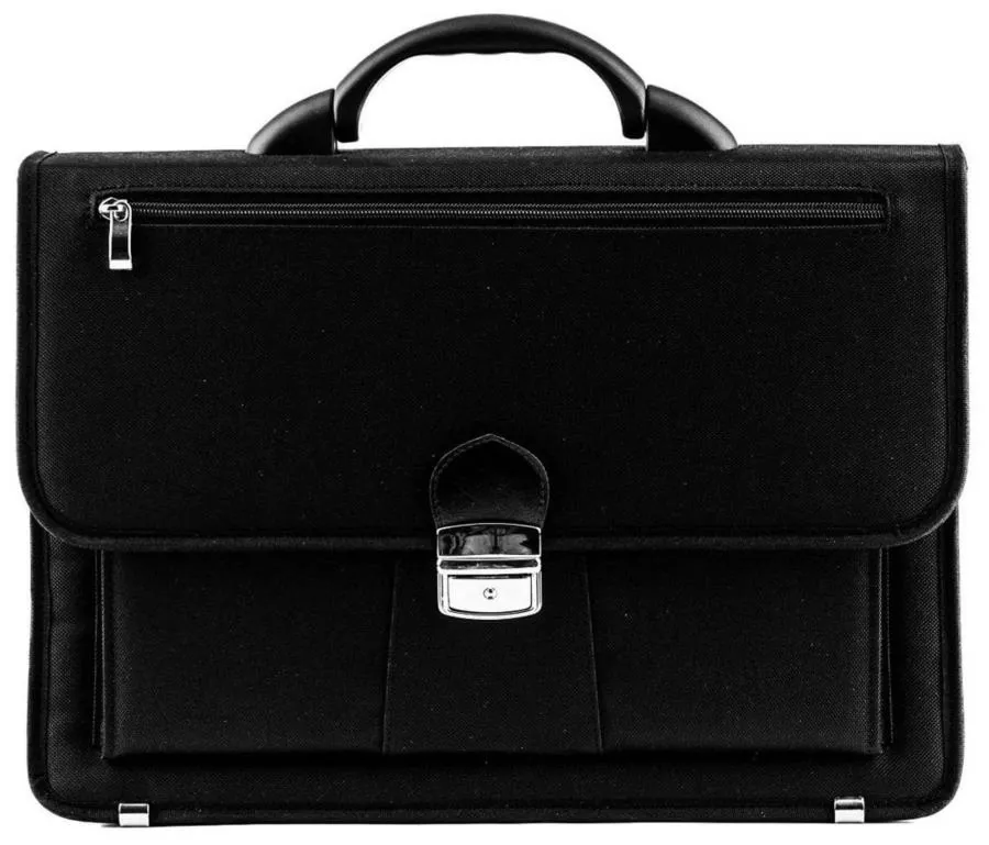 Teczka męska z kodury TIZANO T05 czarna