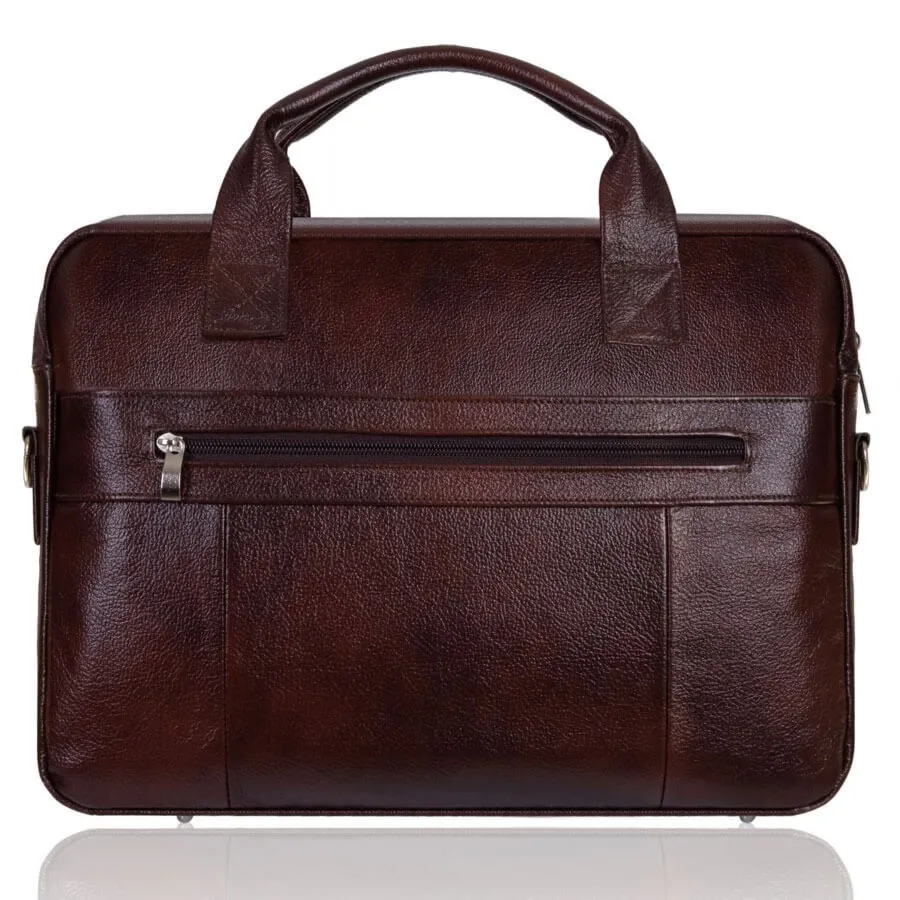 Torba męska skórzana TIZANO TM04 czekolada