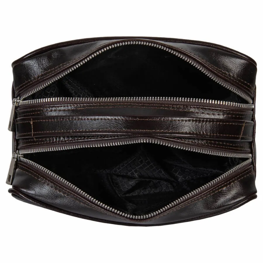 Kosmetyczka skórzana TIZANO KM2 czekolada