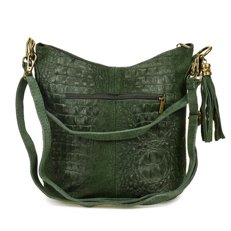 Listonoszka skórzana W13 c. zielona