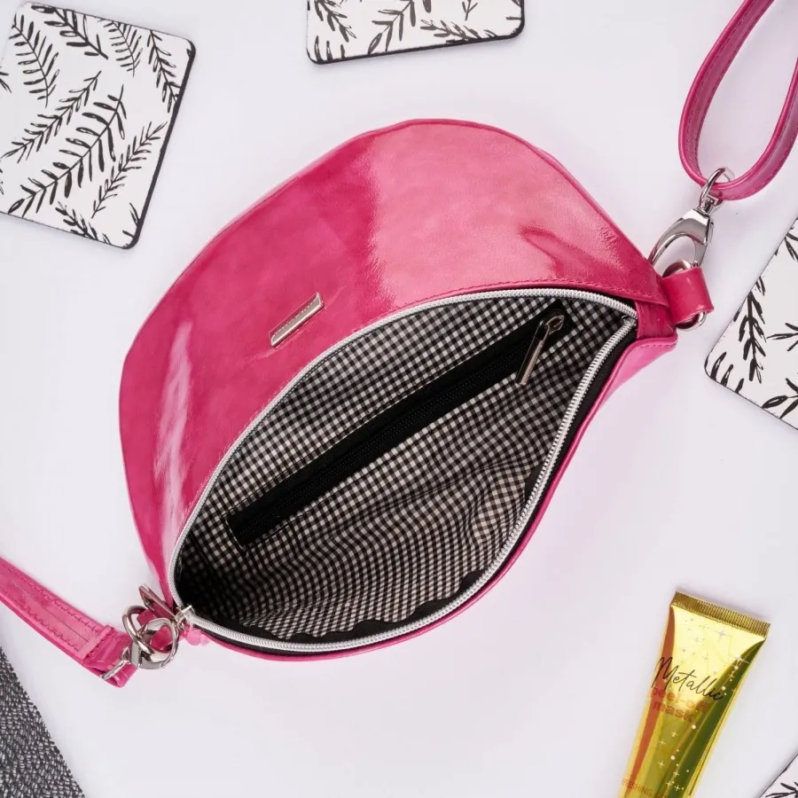 Saszetka skórzana PAOLO PERUZZI różowa Z-15-PI