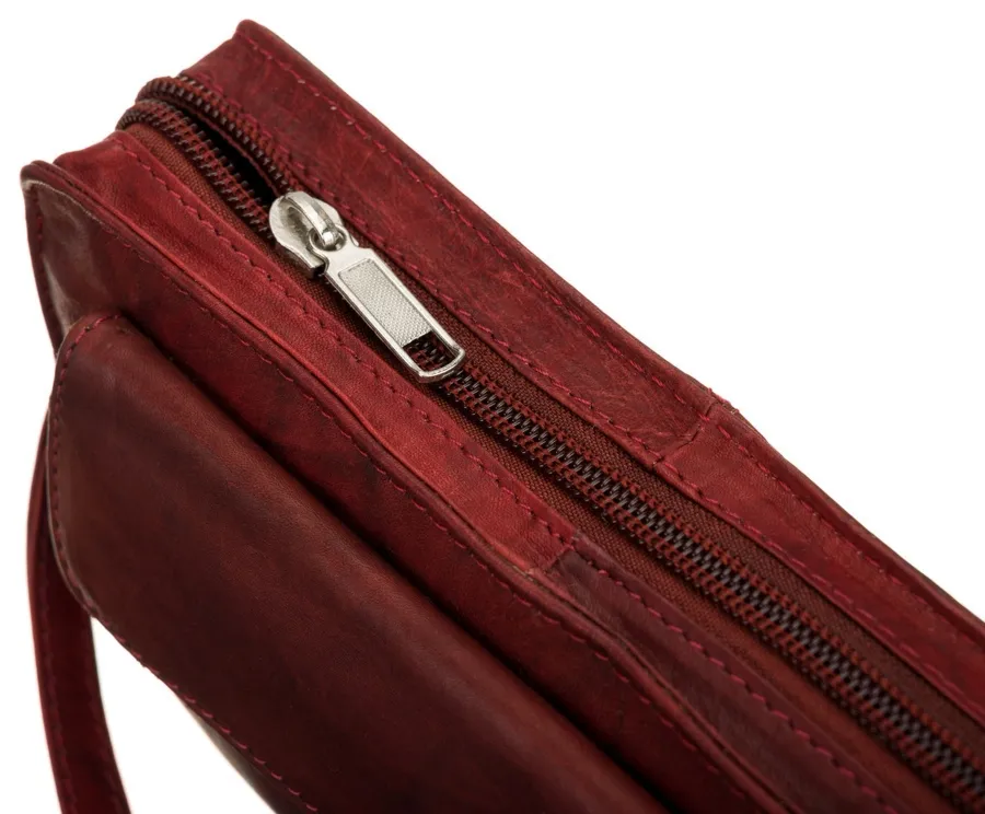 Saszetka do ręki skórzana c. brązowa 1264-BS BROWN